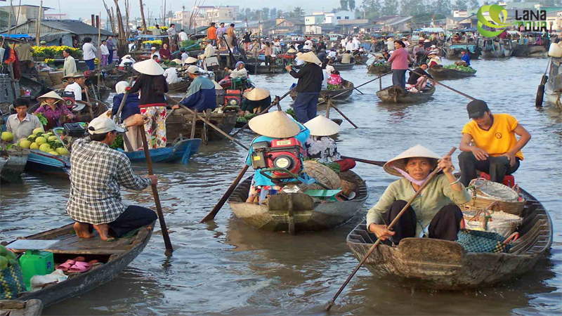 Экскурсия в Дельту реки Меконг (плавучий рынок Кайбе, Винь Лонг и Кан Тхо) 